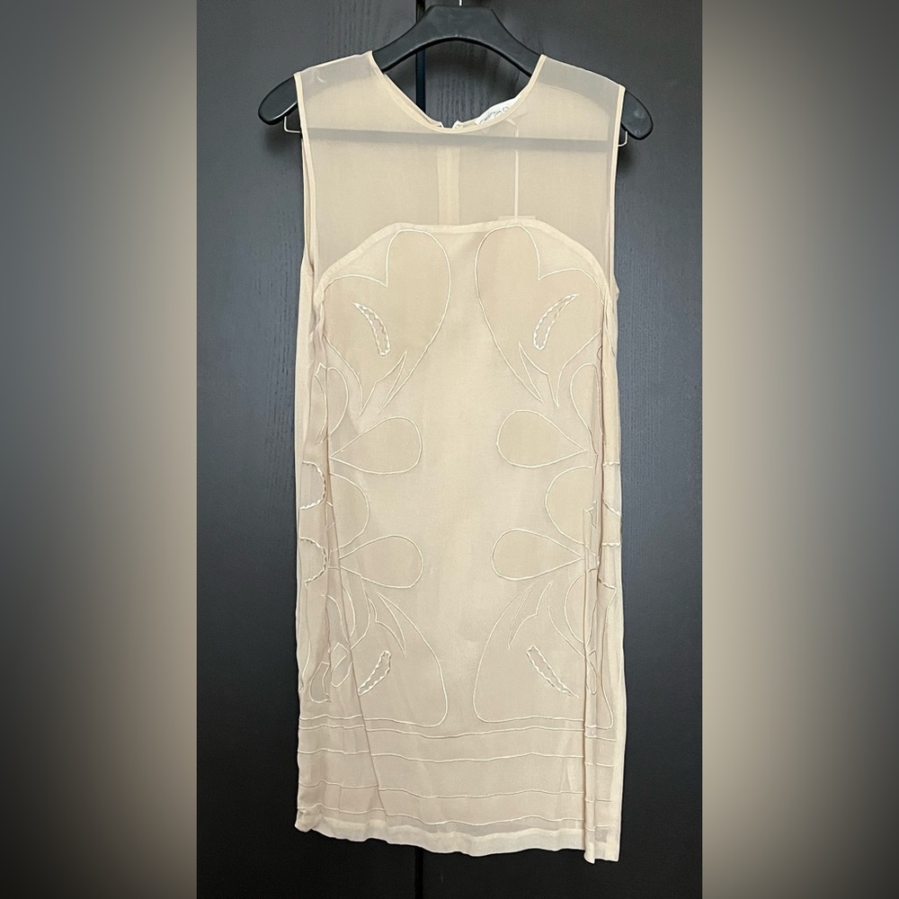 A small (S) cream coloured Cristina Gavioli dress